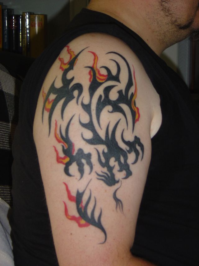 This is my very first, and for now my only tattoo. Dragon Tattoo.